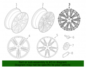 Wheel disk R18 x 7.5J BMW 3 G20 23-25 796 style