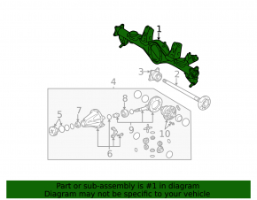Rear axle Lexus GX470 03-09
