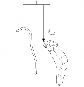 Expansion tank for cooling Subaru Forester 19- SK