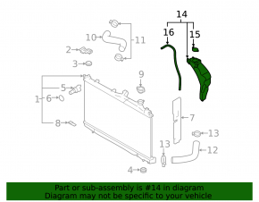 Expansion tank for cooling Subaru Forester 19- SK