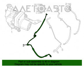 High pressure hose power steering Chrysler 300 11-