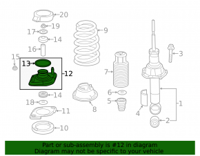 Rear left shock absorber support for Honda CRV 12-16