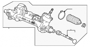 Honda Accord 23-26 electric steering rack, without rods