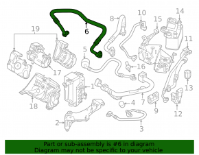 Air conditioning pipe compressor-heater BMW i4 22-26 M50, 23-24 eDrive35, 23-23 eDrive40, 24-26 xDrive40