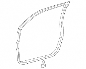 Front right door seal for Toyota Sienna 11-20