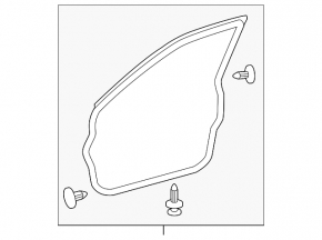 Front left door seal for Toyota Avalon 05-12