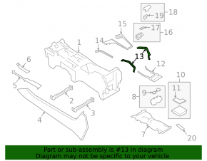 Left center console handle for Porsche Cayenne 19-26, black leather
