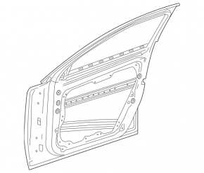 Door assembly front left Mercedes GLA 15-20