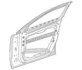 Door assembly front left Mercedes GLA 15-20