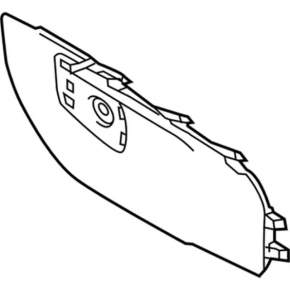 Right side center console trim for Ford Focus mk3 15-18, black, minor scratches