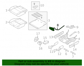 Ford Flex 13-19 Rear Seat Folding Motor