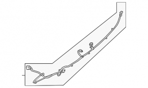 Wiring rear bumper Ford C-max MK2 13-18 for parking sensors and keyless