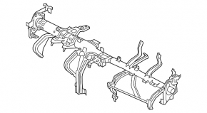 Under-torpedo pipe reinforcement Mazda CX-5 17-24