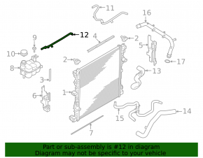 Cooling pipe return tank-radiator Ford Explorer 20-