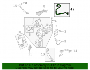 Audi Q5 80A 21-24 MHEV Turbo Oil Supply Pipe