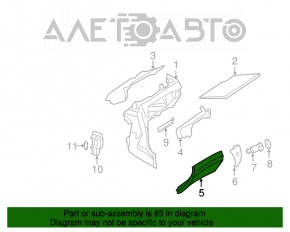 Mercedes W211 E350 black glove compartment