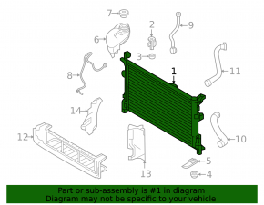 Radiator cooling water Infiniti QX30 17-