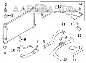 Radiator cooling water Nissan Altima 19-24 2.5