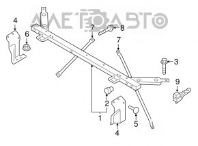 Diffuser bracket right Volvo XC60 18-23