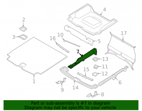 Left Trunk Floor Bracket Volvo XC60 18-23