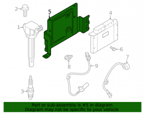 Kia K5 21-24 1.6T Engine Computer ECU Bracket
