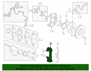 Front left brake caliper bracket for Honda Accord 18-25