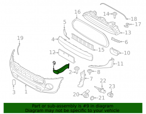 Front left air duct Mini Cooper 14-21 S model
