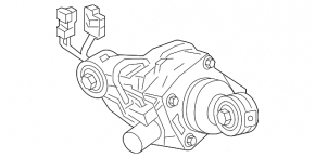 Suspension actuator rear left Acura TLX 15- FWD