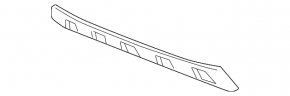 Front bumper lip trim VW Tiguan 12-17 rest
