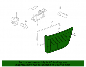 Inner light trunk lid left BMW X5 E70 07-10 prerest