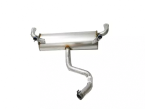 Muffler rear part with barrel Jeep Cherokee KL 19- 3.2 AWD 2 pipes