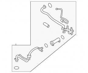 Nissan Ariya 23-25 air conditioner dryer-heater hose