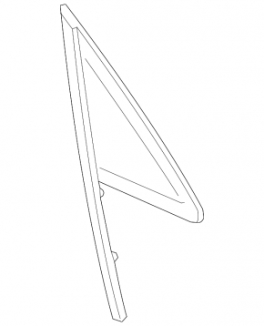 Door glass triangle front left Porsche Macan 15-18