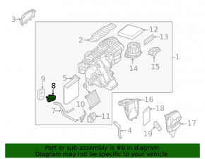Mercedes GLS-class X166 13-19 Air Conditioner Heater Valve