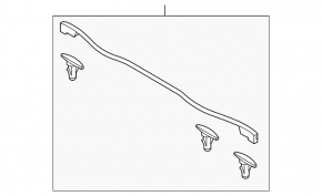 Rear hood seal Mazda 3 14-18 BM