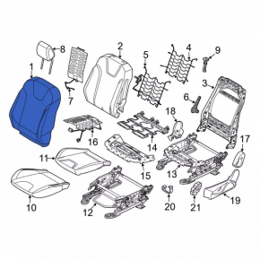 Ford Focus mk3 passenger seat wiring 15-18