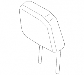 Ford Explorer 20-25 right rear headrest, black leather