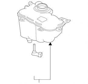 Expansion tank cooling Jaguar F-Pace X761 17-19 AJ126, 2.0d