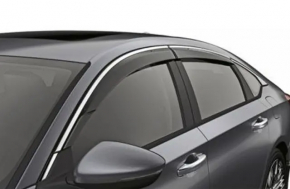 Set of wind deflectors Honda Accord 18-22 dent on the front right molding
