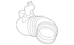 Right air duct from the air intake BMW X5 F15 14-18 M, S63R
