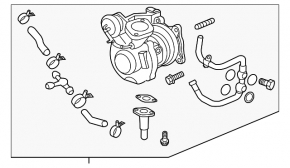 Turbocharger Assembly Subaru Impreza WRX GH 08-14 2.5T Manual