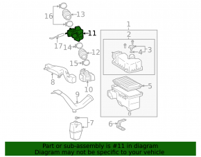 Garbage container with air duct Lexus RX300 RX330 04-06