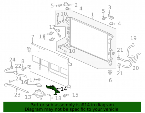 Expansion tank bracket Honda Clarity 18-21 usa
