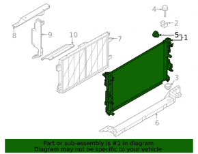 Nissan Ariya 23-24 water cooling radiator