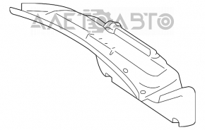 Mercedes W221 trunk lid trim