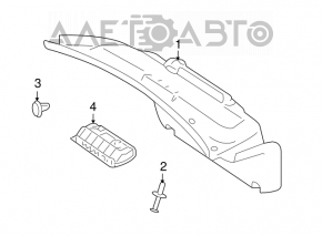 Mercedes W221 trunk lid trim