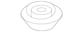 Radiator support lower left Hyundai Tucson 16-21 rubber