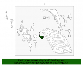Right headlight trim Chevrolet Trax 17-22
