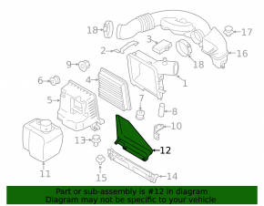 Air intake Subaru Forester 14-18 SJ 2.5