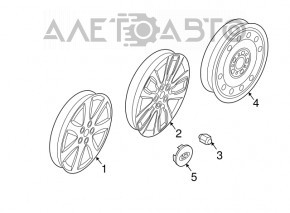 Wheel nut d21 M12x1.5 Kia Optima 11-16 type 2